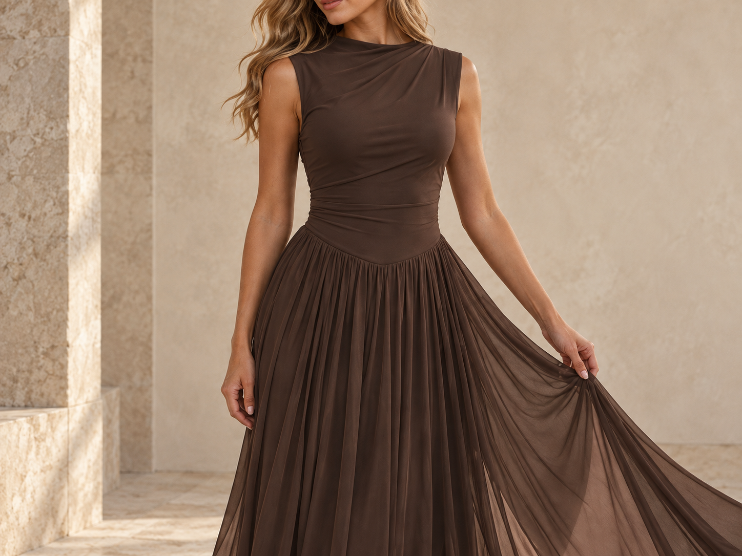 A softly defined silhouette